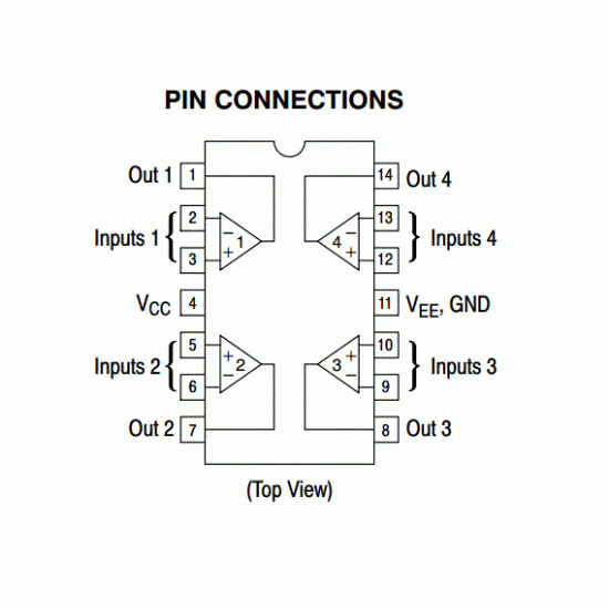 LM324N  Quad Op Amps - DIP